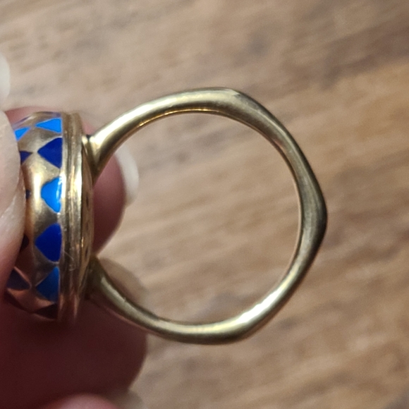 Amrapali for Lucky Brand Sterling Silver Lapis Lazuli Ring 7 - Picture 4 of 4